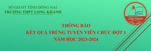 Thông báo kết quả trúng tuyển viên chức đợt 1 năm học 2023-2024