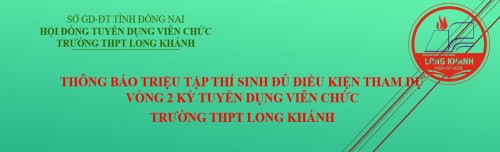 Thông báo triệu tập thí sinh đủ điều kiện tham dự vòng 2 kỳ tuyển dụng viên chức.